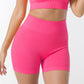 Seamless solid color sports shorts