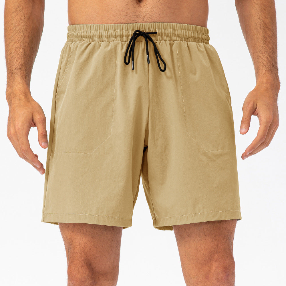 Men's drawstring loose sports shorts