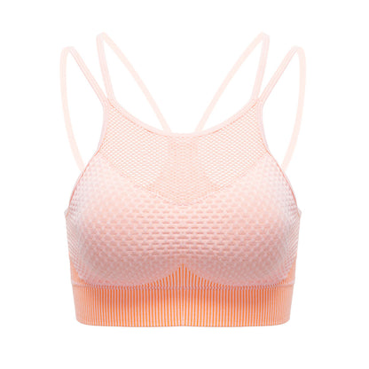 Quick-drying mesh sports bra