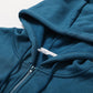 Casual loose long sleeve zipper hooded sweatershirt