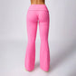 High-waisted hip-lifting flared casual sport pants