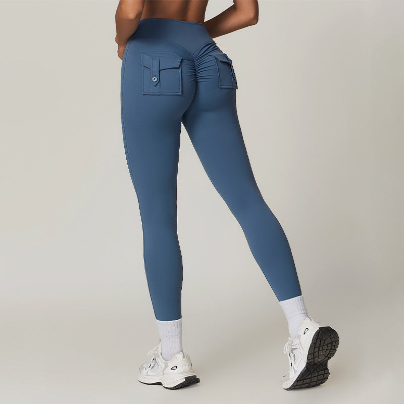 Ultra-Soft High-Waisted Cargo Pocket Leggings