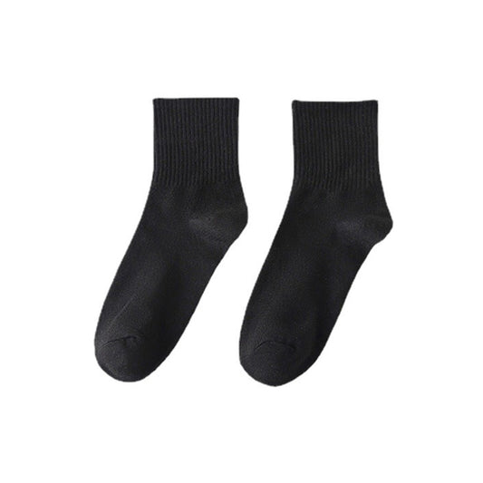 Mid Calf College Style Pure Cotton Sports And Outdoor Socks