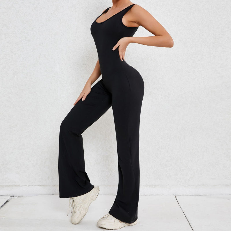 Back buttocks lift exercise fitness jumpsuit