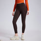 High-waisted hip-lifting fitness athletic leggings