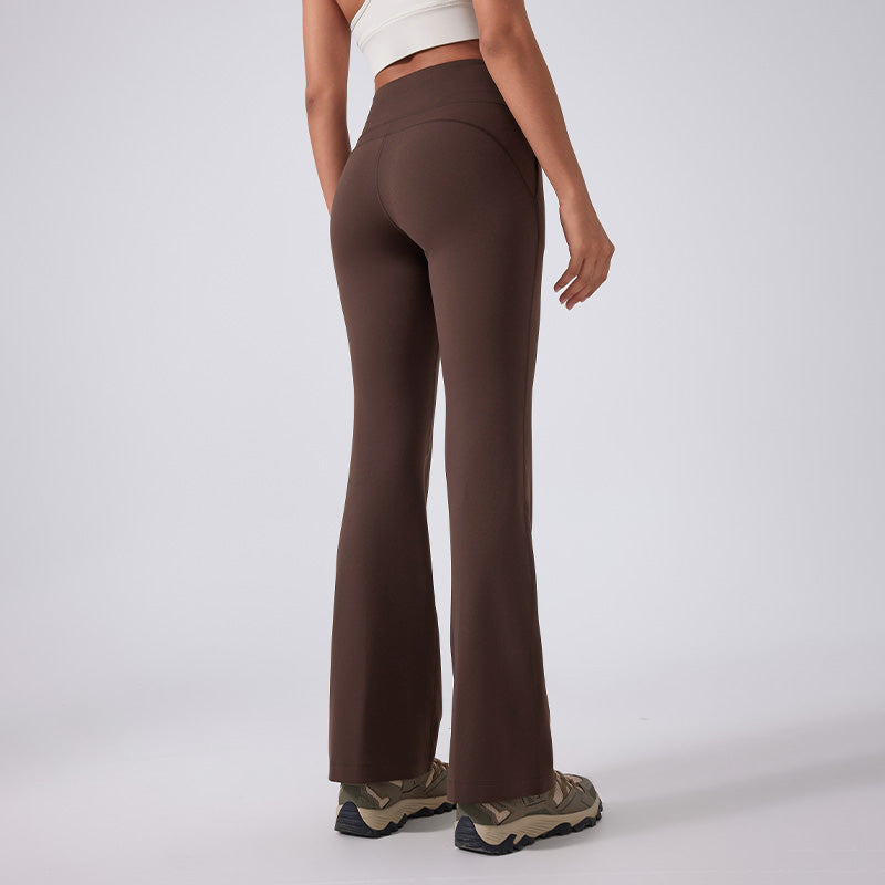 High-Waist Butt-Lifting Sports Flared Leg Pants