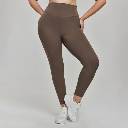 High waisted tummy control plus size yoga leggings