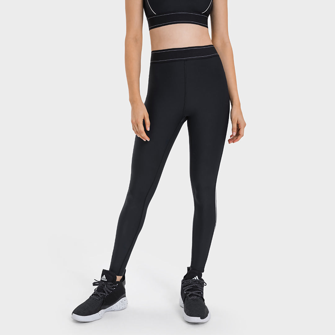 Leggings de sport à finitions unies