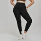 High waisted tummy control plus size yoga leggings