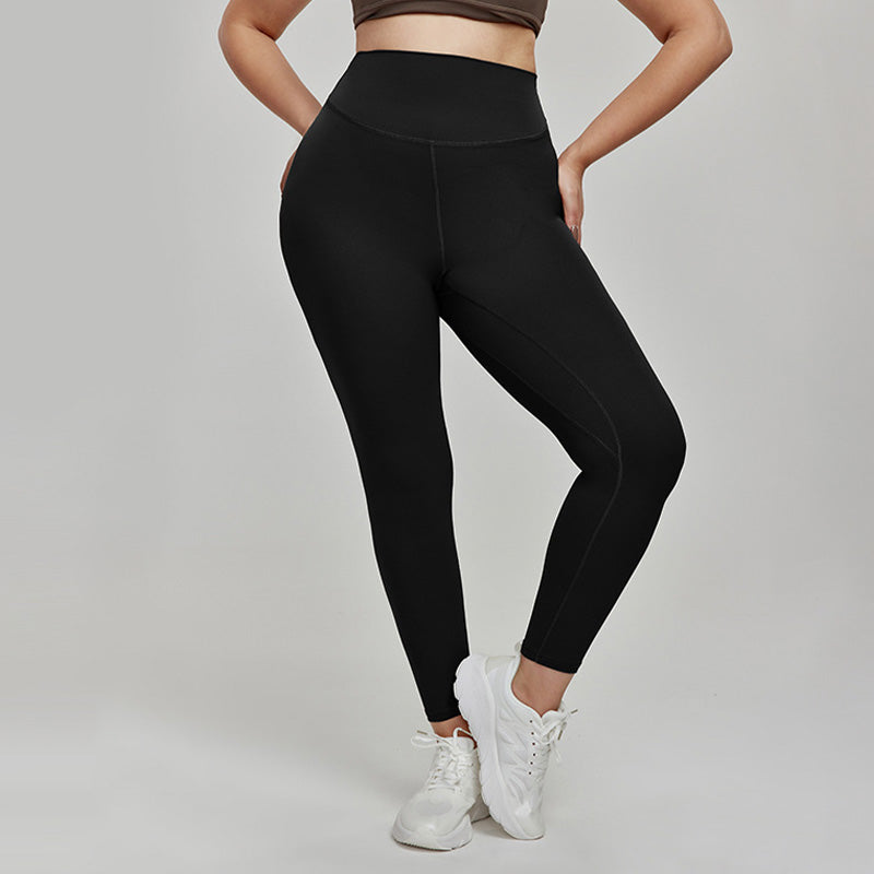 High waisted tummy control plus size yoga leggings