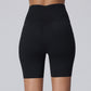 Tight high-waist hip-lifting quick-drying anti-curling shorts