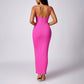 Beautiful back casual slim hip maxi dresses