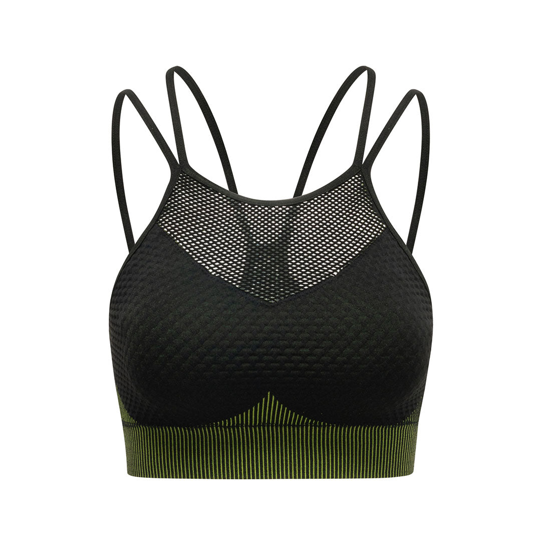 Quick-drying mesh sports bra