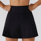 Ultra-soft Breathable High Waist Slit Sports Mini Skirts