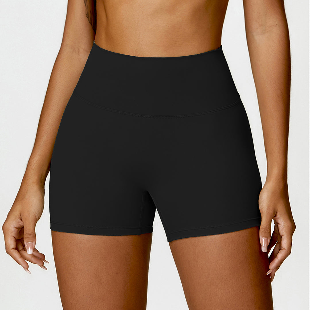 Solid brushed hip shorts