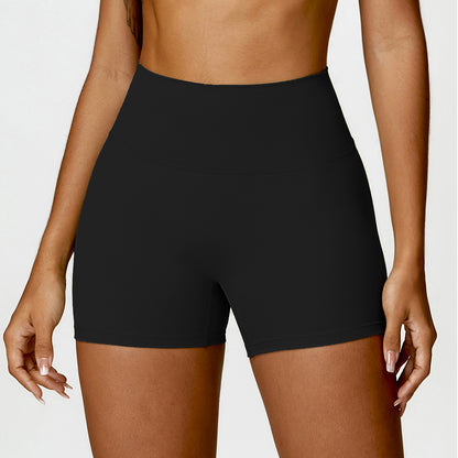 Solid brushed hip shorts