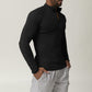 Men's sport quick dry half zipper long sleeves