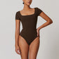 Quick-Dry Short Sleeve Thong Bodysuits