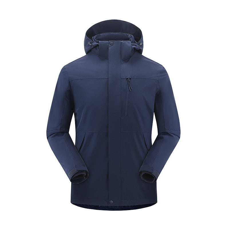 Removable warm outdoor windproof and rainproof jacket