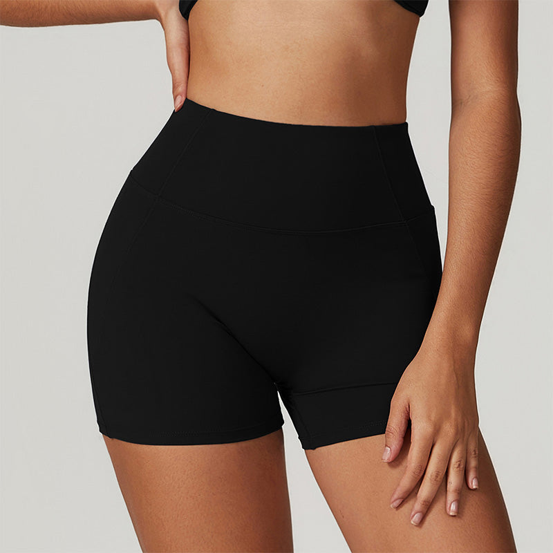 Breathable High-Waisted Quick-Dry Yoga Shorts