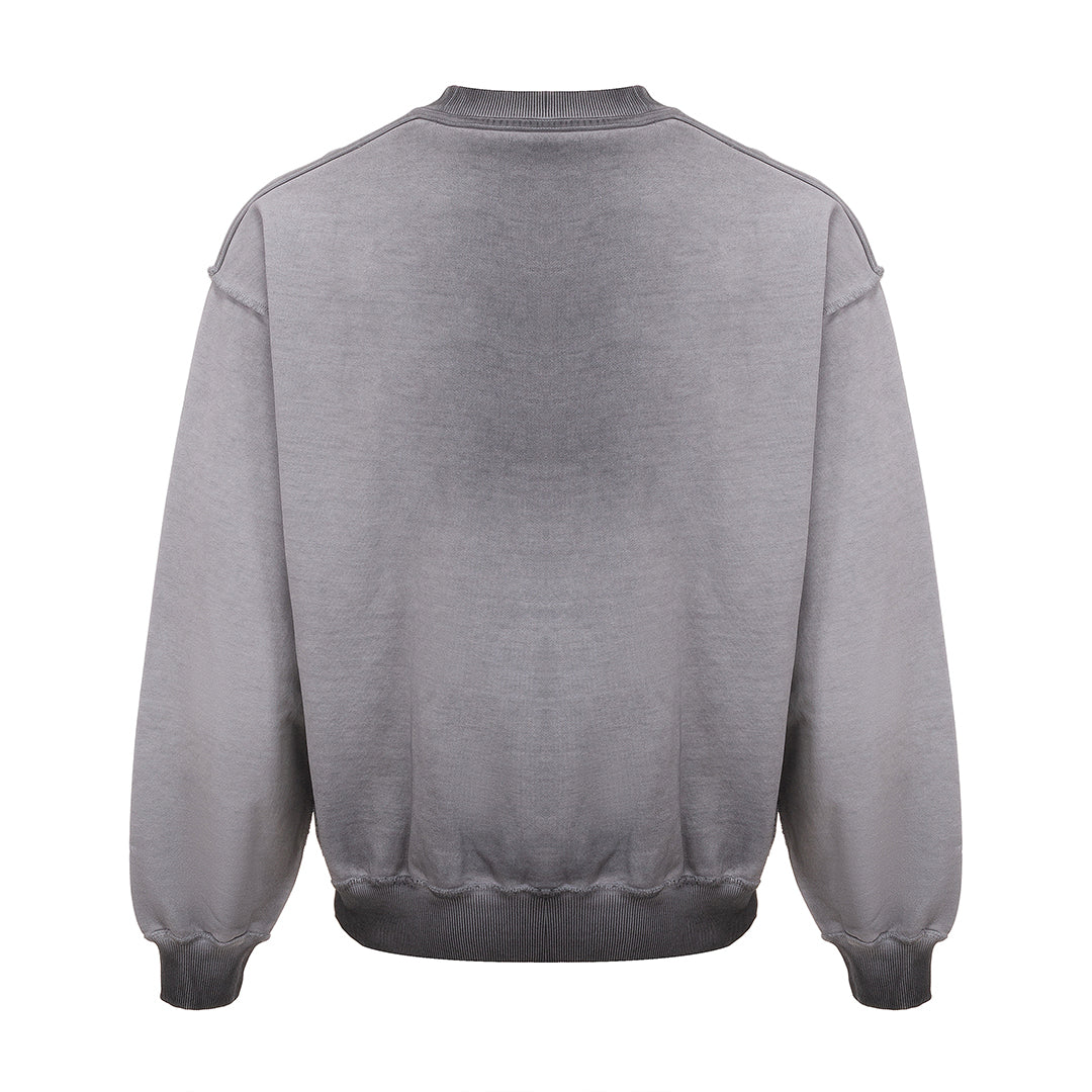 Sweat ras du cou gris foncé