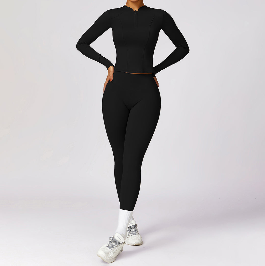 High-intensity fitness long sleeve & leggings sports set