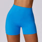 Hip-lifting high-waisted yoga sport shorts