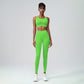 Quick Drying Sports Cross Back Yoga Vest + Legging 2-Piece Set