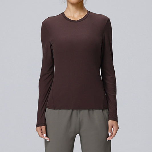 Soft breathable tight long sleeve top