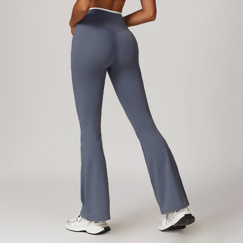 Nude Cross High-Waisted Yoga Flared Leg Pants