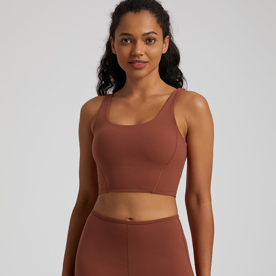 Décolleté en U uni Soutien-gorge de sport hautement extensible