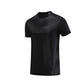 Men's solid color short-sleeved sports T-shirt