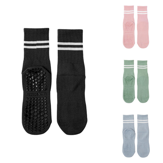 Chaussettes de sport de Pilates de forme physique d'intérieur antidérapantes de yoga