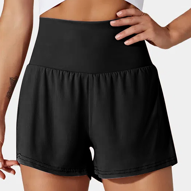 Pocketed Wide Waistband Swim Shorts