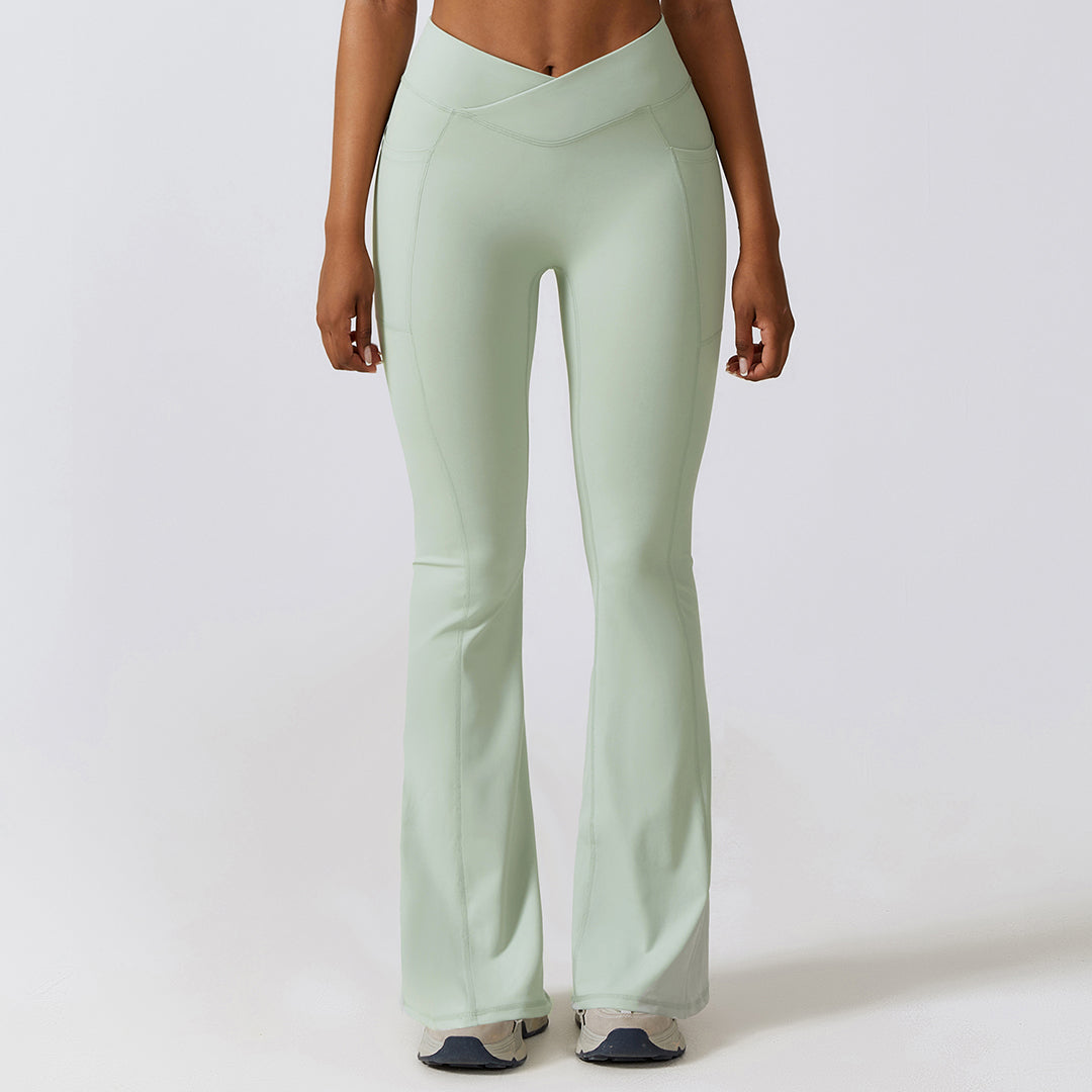 Casual buttock lift yoga flared pants