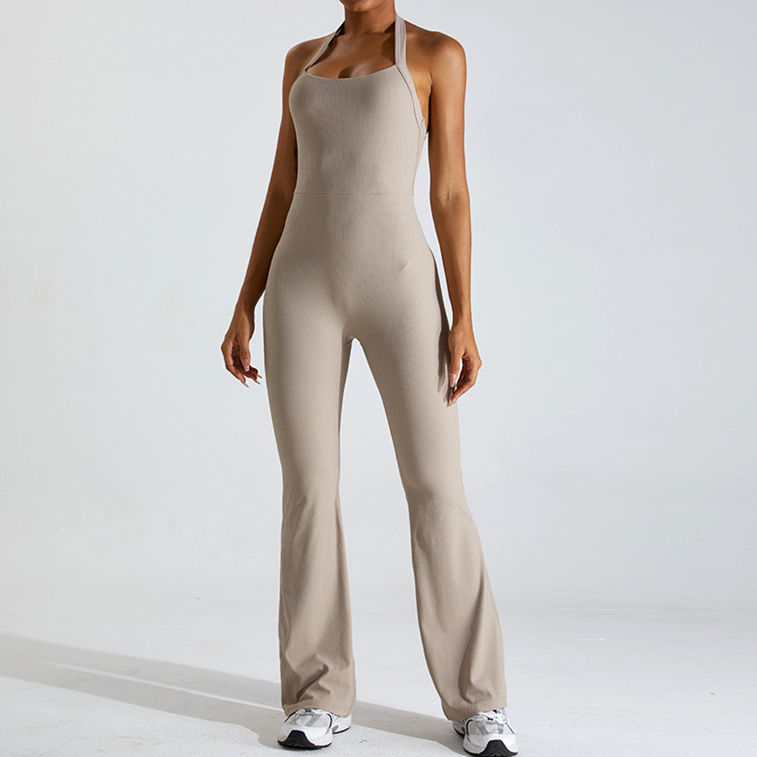 Tight yoga wear sports buttock lift one-piece suit