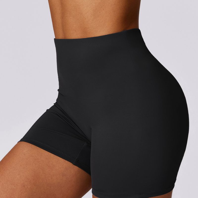 Hip-lifting high-waisted yoga sport shorts