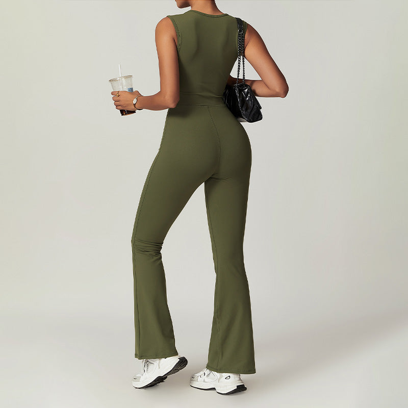 Sports one-piece tight casual fitness jumpsuits