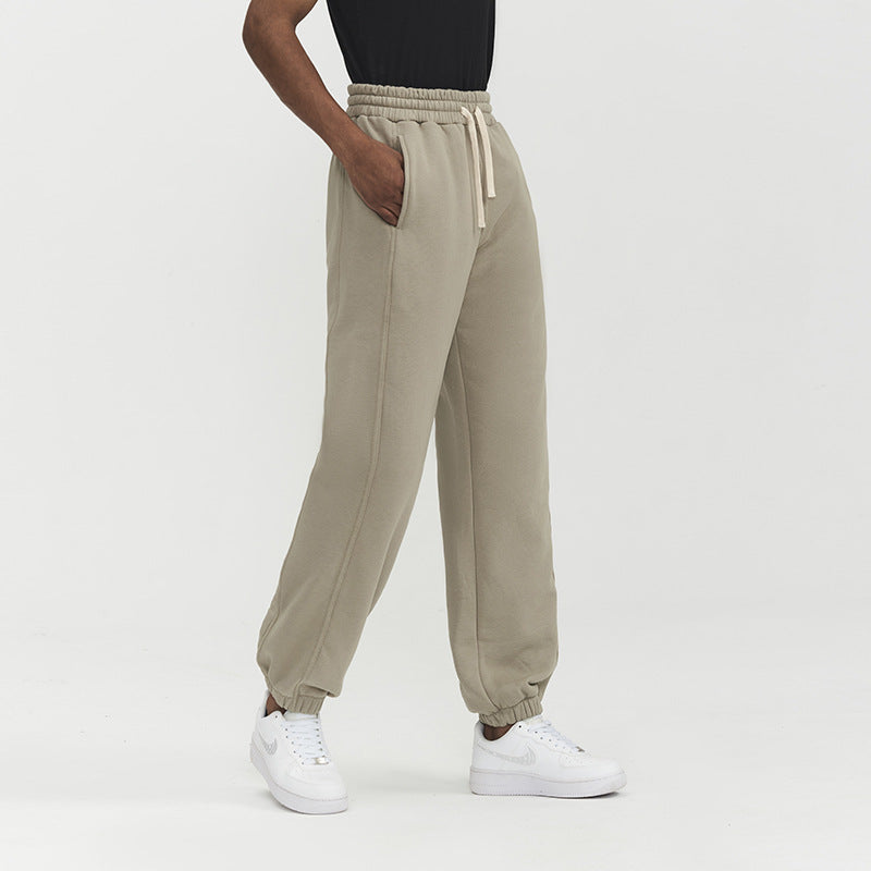 Velvet casual sports straight sweatpants