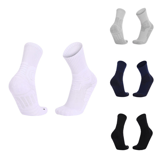 Sweat-Absorbent Breathable Mid-Calf Basketball Sports Socks