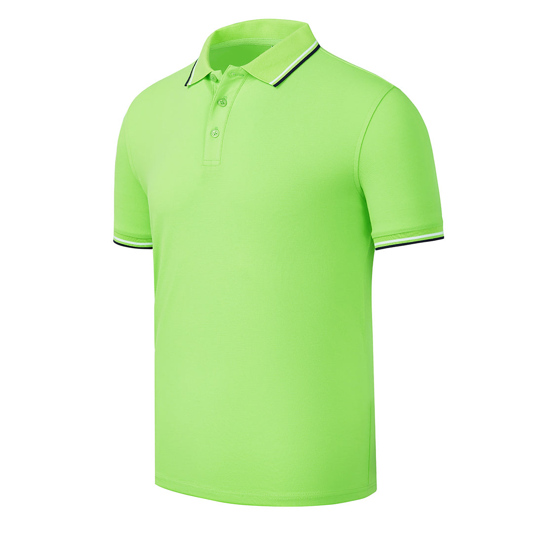 Men's cotton-trimmed polo shirt