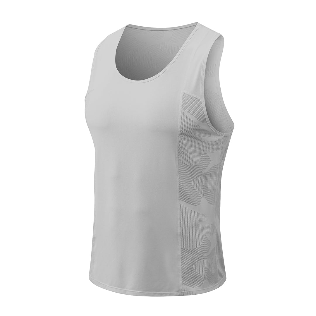 Men's summer cotton camouflage sleeveless sports top