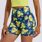 High-waisted tummy tucking gym shorts