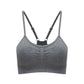 Seamless thin strap sports bra