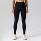 High waist skinny solid color leggings