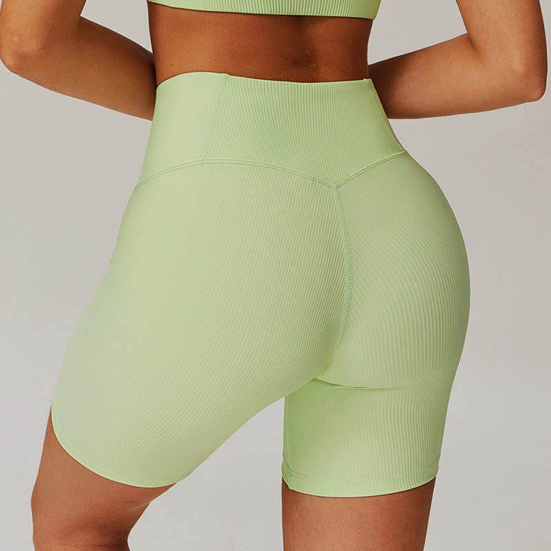 Quick-Dry High-Waist Thread Butt Lift Sports Shorts