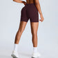 Outdoor Seamless Quick-Dry High Waist Sports Shorts