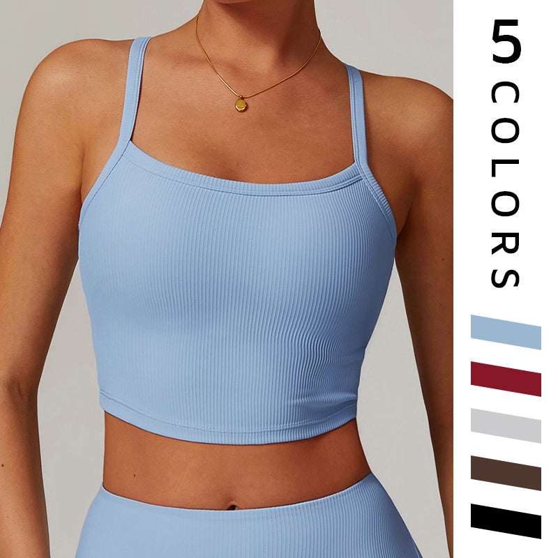 Ultra-soft Snug-fit Thin straps yoga top