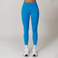 Solid high-waisted hip-lifting athletic leggings