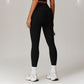 High waisted tight fitting spliced yoga leggings